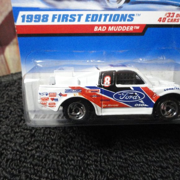 Hot Wheels FORD bad Mudder Race truck~Baja Racing~NOS~98 edition Detailed - Picture 3 of 5
